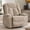 Sand, variant on BedLuxury Manual Recliner Chair with Massage and Heat, Chenille Recliner Sofa - 35" Wide with Storage Pockets for Living Room, Gray