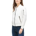 thumbnail image 2 of Levi’s Women’s Zip-Detail Bomber Jacket, White/XS, 2 of 5