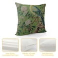 thumbnail image 4 of Nawypu Green Chinoiserie Pillow Cover Vintage Bird Flower Throw Pillow Covers Farmhouse Floral Decorative Pillowcase Outdoor Square Cushion Cover for Couch Sofa Bedroom Decor, 4 of 5