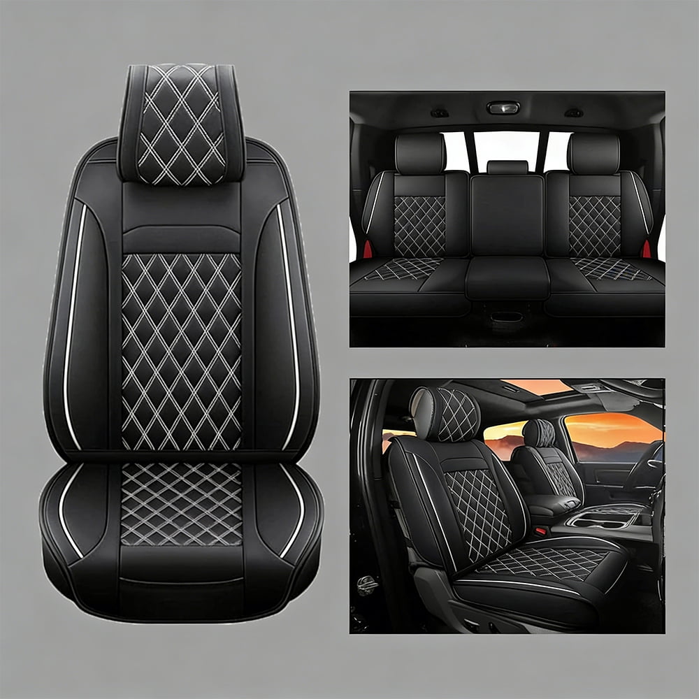 Fit For Dodge Ram 2009-2024 1500 2500 3500 Full Leather Car Seat Covers Custom