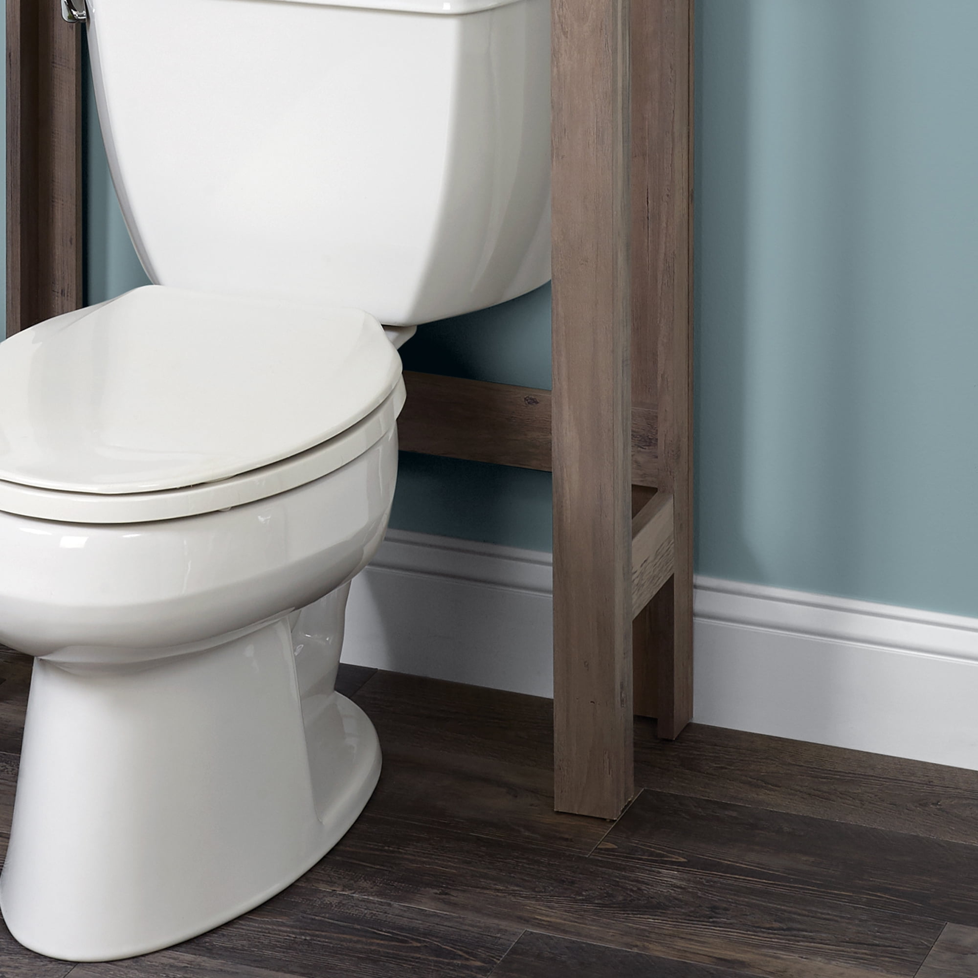Zenna Home Custom Suite MDF over-the-Toilet Spacesaver, Bathroom Organizer, 3 Shelves, Gray