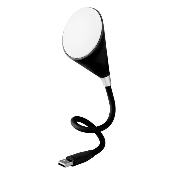 Mini Wireless Bluetooth Speaker Smart Touch USB LED Light Lamp Flexible For Laptop PC (Black)