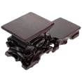 thumbnail image 2 of MasteelfCA 1pc Antique Display Rack Carving Crafts Wood Display Stand for Home Office, 2 of 7