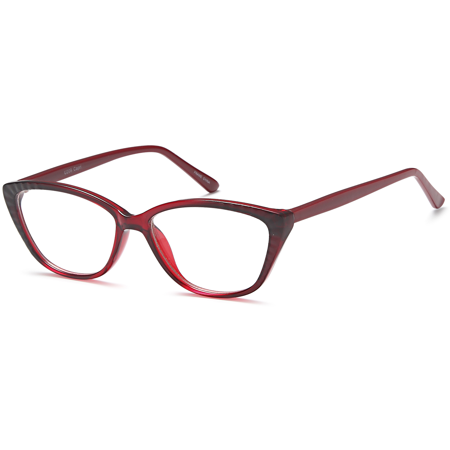 Women's Eyeglasses 52 16 140 Burgundy Plastic
