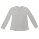 thumbnail image 3 of MHFRRA Camiseta de Manga Larga con Cuello En V, Fina y Ligeramente Transparente, para Mujer, Blusa Holgada Informal de Estilo Relajado. Caqui, 3 of 3