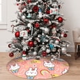 thumbnail image 5 of Yiaed Rabbit So Cute Print Christmas Tree Skirt , Tree SkirtsTree Mat for Christmas Winter Holiday Indoor Decorations-36", 5 of 7
