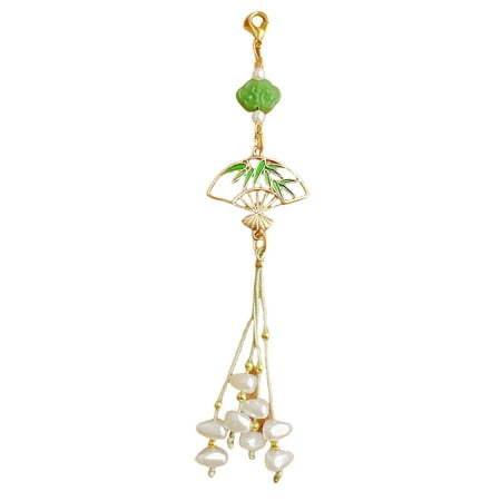 FENOHREFE Fashionable Alloy Acrylic Shell Pendant Exquisite Shell Pendant Bag Accessory Elegant Phone Strap Chain Charm for Women