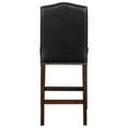 thumbnail image 3 of Home Square Faux Leather Counter Stool in Brown Finish - Set of 3, 3 of 11
