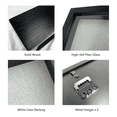 thumbnail image 3 of ILOT 11"x14" Solid Wood Black Display Shadow Box Frame - Solid Wood Memory Box for Keepsakes (Picture box, military, wedding, graduation, and flower shadow box), 3 of 6