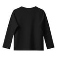 thumbnail image 6 of AJTQTH Girls Casual 3/4 Sleeve T Shirts Kids Striped Color Block Printed Cute Crewneck Tops Spring Fashion Basic Athletic Tees Soft Tunic Blouse Black#01 5-6 Years, 6 of 6