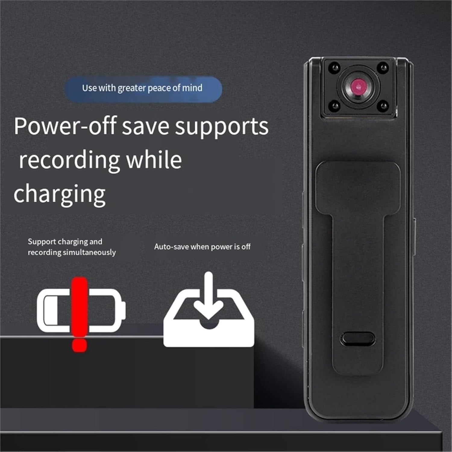 Ultra HD 2-in-1 Sports Video Recorder, 1080P Body Camera with Night Vision, 32G Storage, 5H Battery, Clip-On Wearable Action Cam