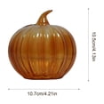 thumbnail image 3 of Hovilon Glass Pumpkin Vase for Flowers, Decorative Hydroponic Pumpkin Flower Vase in Clear Green Orange, Thick Glass Centerpiece for Fall Thanksgiving Halloween, Compact Tabletop Home Decor Gift, 3 of 6