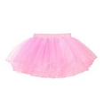 thumbnail image 3 of Jowowha Toddler Girls Tutu Skirts Birthday Ballet Dance Layered Tulle Skirt Ballerina Dancewear Pink S, 3 of 7