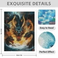 thumbnail image 3 of Diamond Art Kits for Adults - 5d Fierce Mythical Multi Headed Dragon Diamond Painting for Adults, Diamond Art for Adults Beginners, Diamond Painting Kits for Adults for Home Wall Decor, 3 of 7