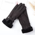 thumbnail image 5 of Womens Warm Riding Gloves with Bow Fleece Lining Touchscreen and Non Slip Grip, 5 of 5