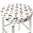 thumbnail image 3 of Kdxio Labrador Retriever Dog Print Elastic Bar Stool Cover Personalized Washable Stool Cover for Barbershop Home Bar Kitchen-12 inch, 3 of 7