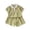 E023-Green, variant on hengsof Toddler Girls Summer Two Piece Outfit for 6 Months to 8 Years Solid Color Patterned Top and Shorts Set Cute Casual Play Clothes
