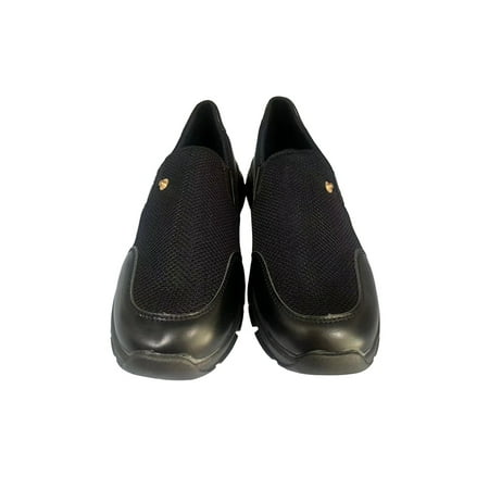 

SIMANLAN Womens Sneakers Slip On Flats Casual Walking Shoes Women Non-Slip Loafers Ladies Comfort Black 8