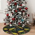 thumbnail image 4 of KLL 36" Christmas Tree Skirt Monster Truck1 Xmas Tree Skirts Mat for New Year Xmas Holiday Party Indoor Outdoor Home Decoration, 4 of 5
