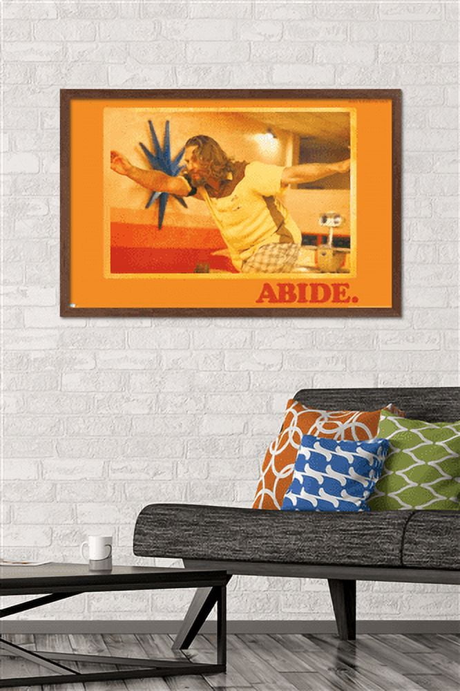 The Big Lebowski - Abide Wall Poster, 22.375" x 34", Framed