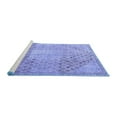 thumbnail image 2 of Ahgly Company Machine Washable Indoor Rectangle Persian Blue Traditional Area Rugs, 7' x 9', 2 of 4