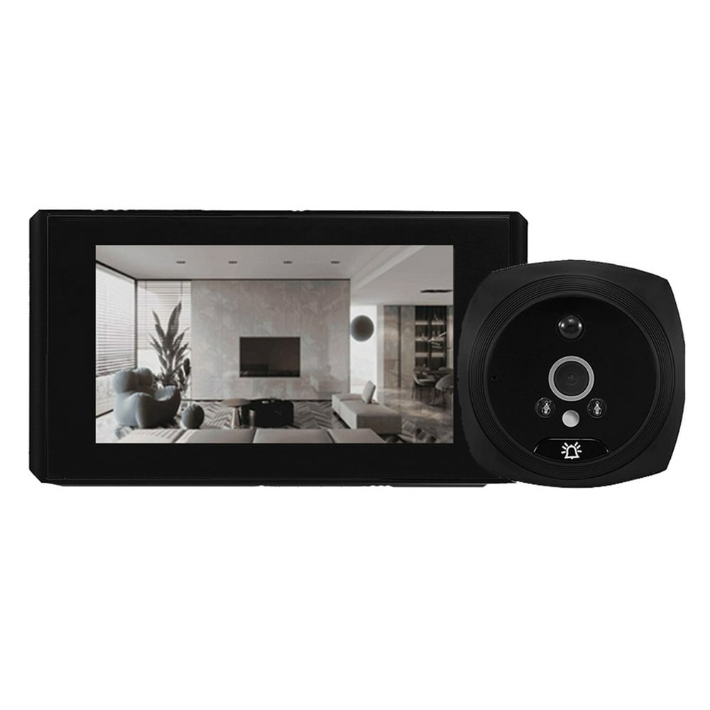 Peephole Camera, WiFi Video Doorbell Camera with Chime, Motion