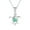 Green, variant on Bling Jewelry Womens Nautical Plumeria Flower Blue Opal Sea Turtle Pendant Necklace Sterling Silver