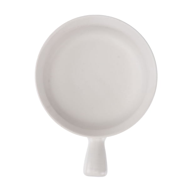 EeaseMX Cuenco de cerámica para ensalada de frutas, para cocinar en el horno, cuenco para fideos con asa para el hogar (blanco, envío en marzo)