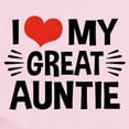 thumbnail image 2 of CafePress - I Love My Great Auntie Infant Bodysuit - Baby Light Bodysuit, Size Newborn - 24 Months, 2 of 4