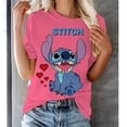 thumbnail image 5 of Camiseta de dibujos animados divertidos de Disney Stitch Camiseta de mujer con estampado de Lilo Stitch Camiseta estilo hip hop Ropa de mujer, 5 of 5