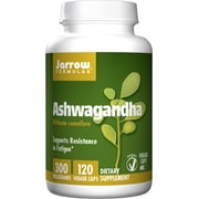 Jarrow Formulas Ashwagandha 300 mg, Supports Resistance to Fatigue, 120 Veggie Caps