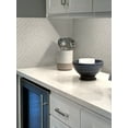 thumbnail image 3 of 5 pack Cream 12-in x 12-in Matte Recycled Glass Basketweave Patterned Mosaic Wall Tile (4.79 sq ft/case), 3 of 4