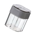 thumbnail image 3 of Cateissary 4 rejillas tarros magnéticos para especias cocina pimentero Picnic herramientas para hierbas y especias estante latas de especias de plástico Cocina y Comedor Gris Cateissary HA005159-02, 3 of 6