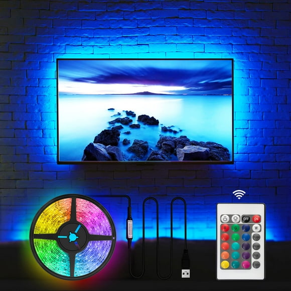 HAMLITE TV LED Backlight 8.2Ft Led Light for TV 32-60 Inch Monitor Backlight HDTV Wall Mount Stand Work Space Gaming Room Decor LED Bias Ambient Mood Lighting Kit