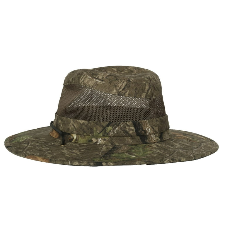 Mossy Oak Safari Hat - Breathable Mesh Inserts - Walmart.com