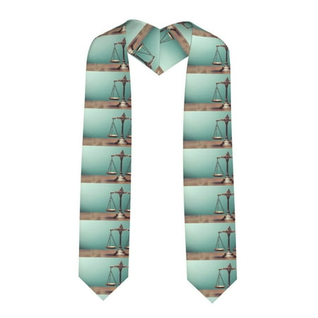 Kdxio Vintage Brass Balance Scale Graduation Stole Class Graduation Sash Unisex Adult 36 Academic Commencements-Sharp Corner