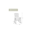 thumbnail image 3 of Rocking Chair Outdoor - Modern Patio Rocker - Aruba Blue, 3 of 8
