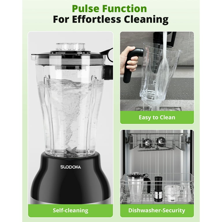 Suodoka Countertop Blender, 3-in-1 Food Processor Combo, 600W, 2