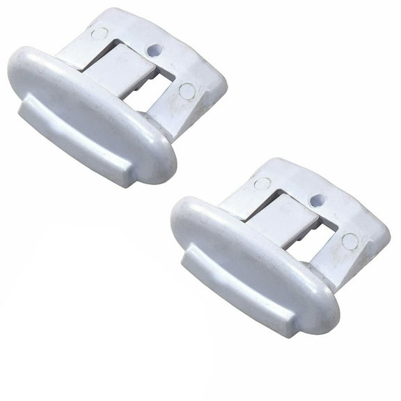 HQRP 2-Pack Rack Slide End Cap fits GE GSD3620ZZ2BB GSD3630ZZ2WW GSD4000D00BB GSD4060D35SS GSD4060D45SS GSD4060D50SS GSD4060K00SS GSD4060K01SS GSD4060K55SS GSD4060R00SS Dishwasher