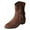 Brown, variant on Cowboy Boots for Women Wide Calf Fashion Embroidery Fringe Cowgirl Western Boots Stitched Chunky Heel Mid Calf Boots with Tassel Black,Size 8.5