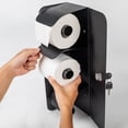 thumbnail image 3 of Commercial Stainless Steel Toilet Paper/Tissue Dispenser - 3/Double Roll Holder with Lock, Wall Mount for Bathroom/Restroom (1, Black), 3 of 6