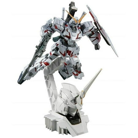 Bandai Collectible RX-0 Unicorn Gundam HGUC Model Kit Action Figures, Plastic Multicolor