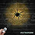 thumbnail image 5 of Craftnamesign Custom Spider Web Metal Wall Art Led Light, Spider Web Sign, Black Spider Metal Sign, 5 of 5