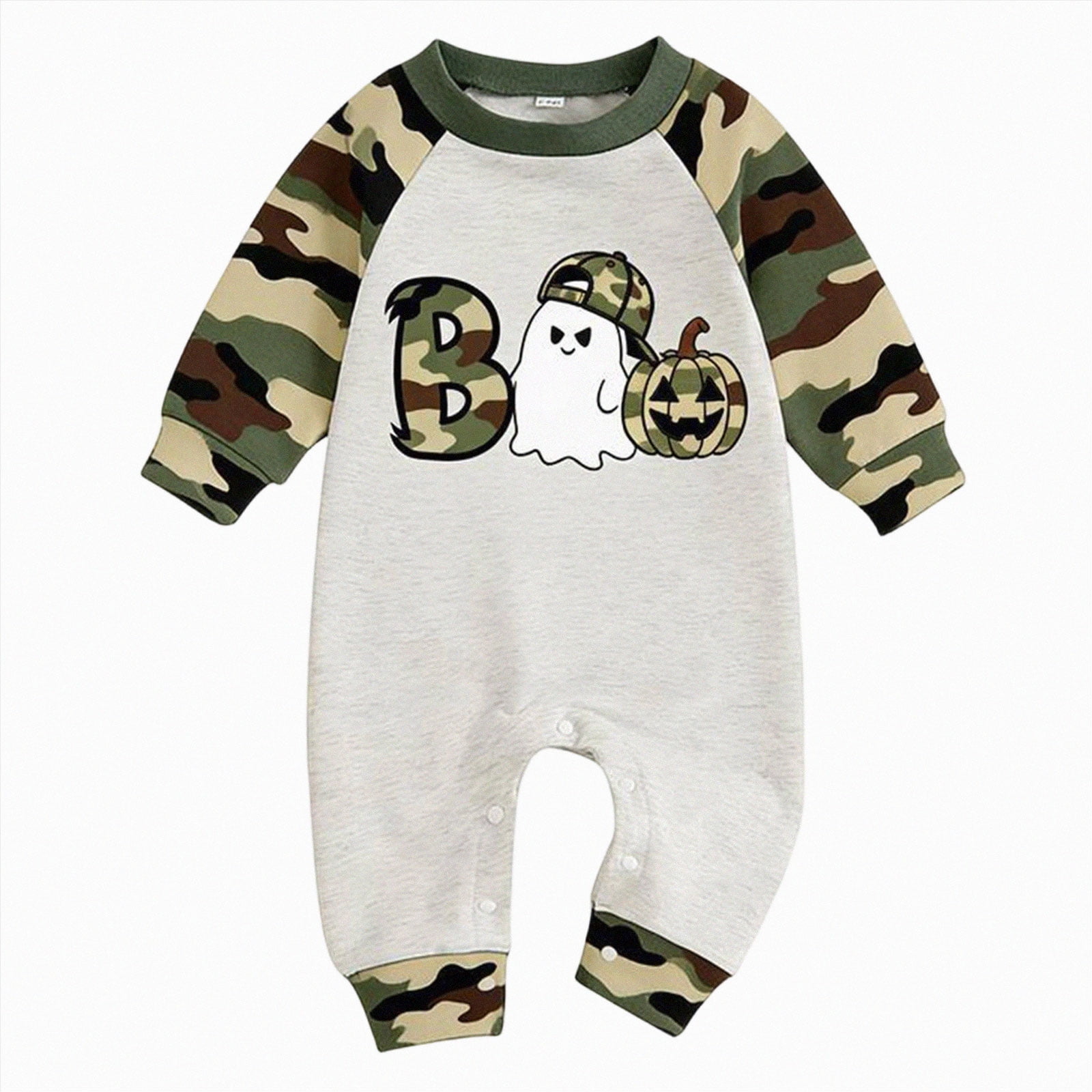 larppty My First Halloween Baby Boy Girl Outfit Boo Pumpkin Jumpsuit Romper Newborn Halloween Onesie Clothes