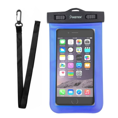 Waterproof Phone Pouch by Insten Cell phone Waterproof Case Underwater up to 3 meters Carrying Dry Bag with Lanyard for ZTE Majesty Pro Blade ZMax Max XL Spark Maven 3 Universal Max 6.0
