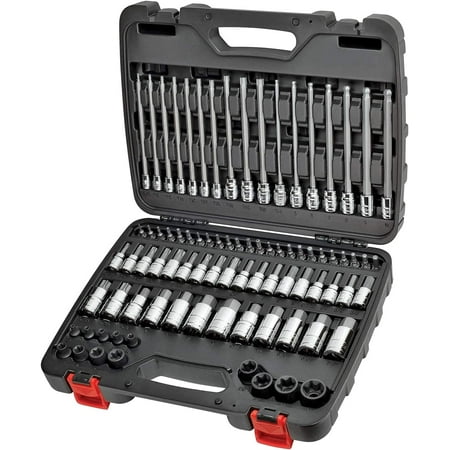 

YYFF Master Hex & Torx Bit Socket Set84 Piece | SAE & MetricS2 Steel Bits | 1/4 3/8 & 1/2 Drive