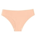 thumbnail image 4 of COMVALUE Seamless Thongs for Women No Show Thong V-waisted Stretch Breathable Sexy Panties Underwear 1 Pack (Pink, M), 4 of 6