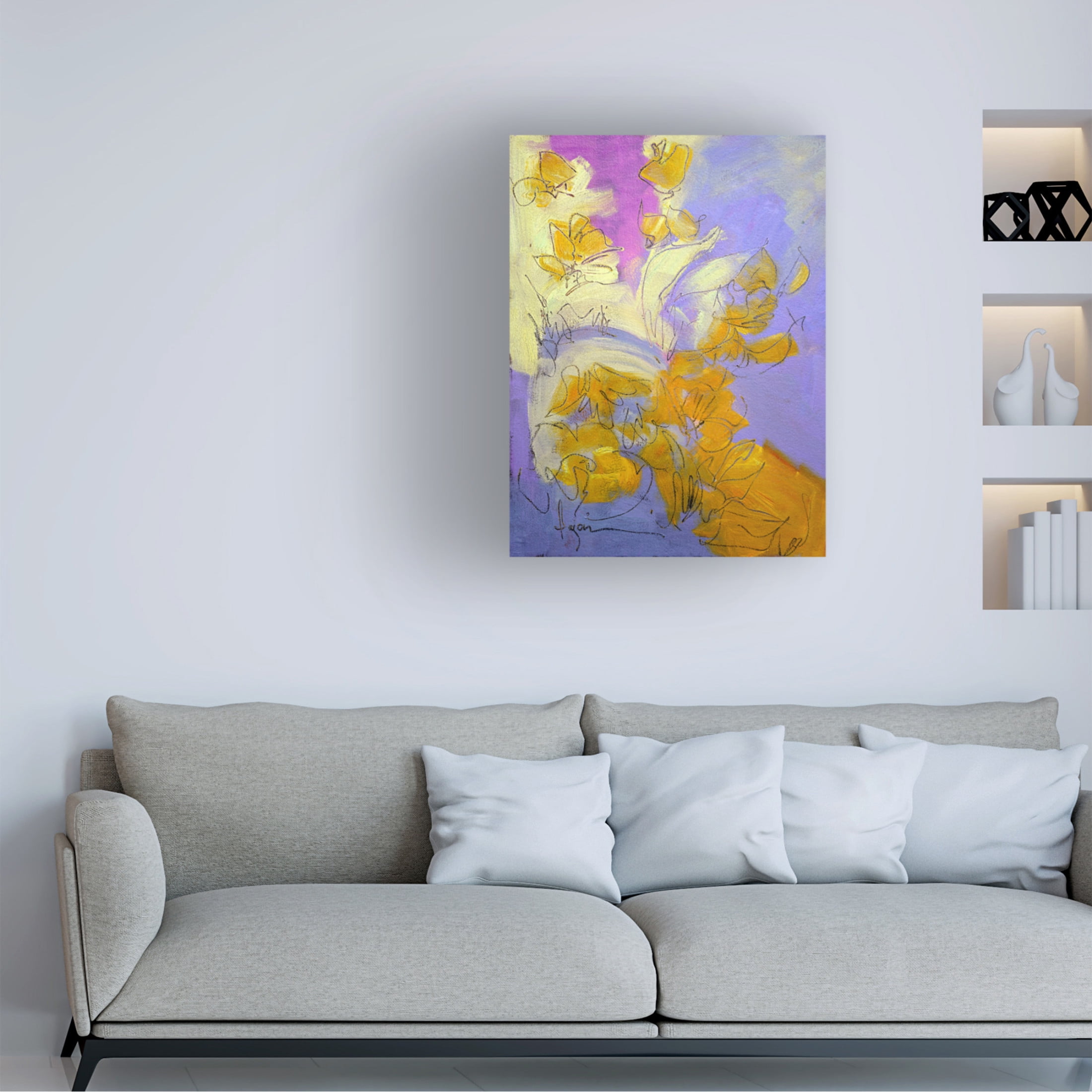 Canvas Wall Art - Dorothy Fagan 'Free Bird' Wall Art for Living Room, Bedroom, or Office D?cor by Trademark Fine Art - 35 x 47 Inches