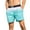 Blue, variant on IYTR Mens Shorts Gradient Color Beach Shorts with Pockets Lightweight Summer Casual Shorts Elastic Waist Drawstring Shorts Purple S