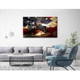 thumbnail image 4 of HFDF Large American Flag Wall Art Vtage Tra Patg Canvas US Flag Picture HD Prt Artwork American Flag Poster Vtage Tra Flag Wall Decor for LivgRoom Office Classroom Ready to Hang 24x16inch Framed, 4 of 6